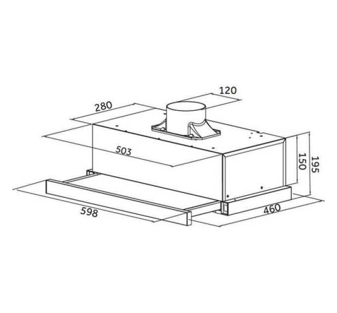 Витяжка Pyramida TLX2-60 WH