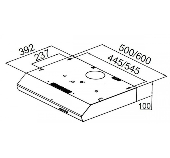 Витяжка Pyramida UX 50 WH