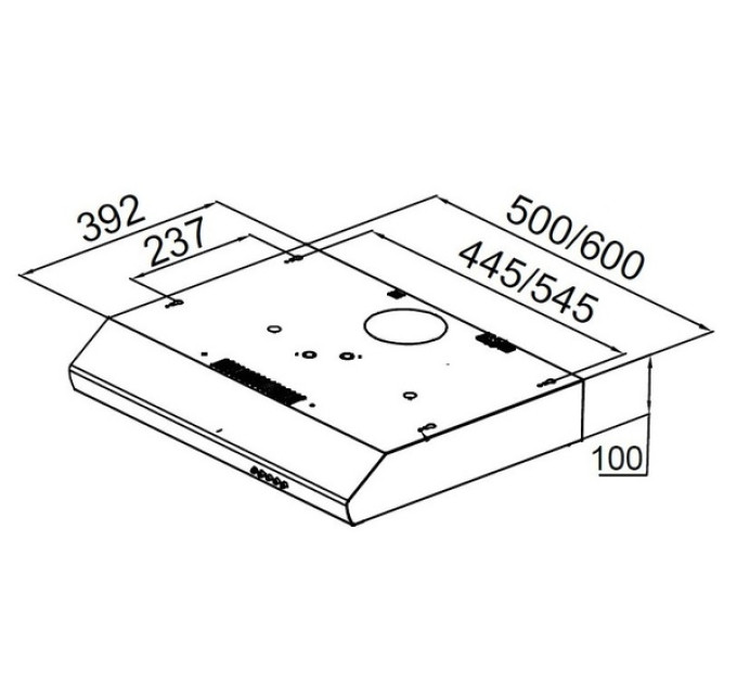 Витяжка Pyramida UX 60 BR