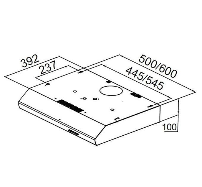 Витяжка Pyramida UX 60 IV