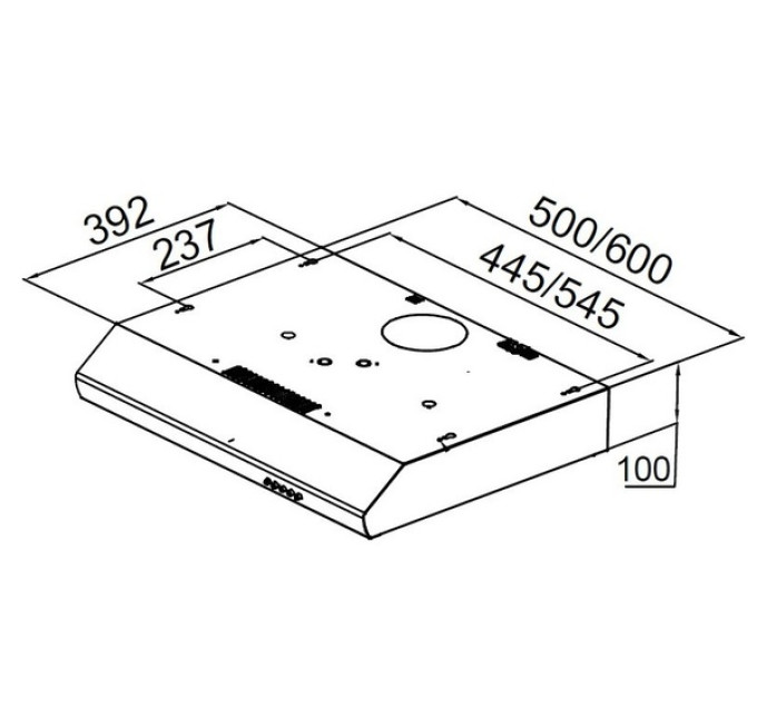 Витяжка Pyramida UX 60 WH