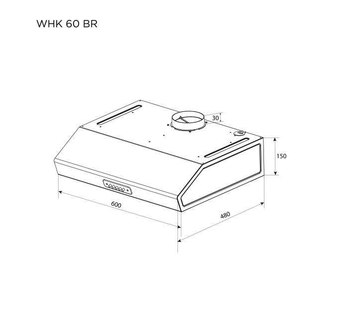 Витяжка Pyramida WHK 60 WH