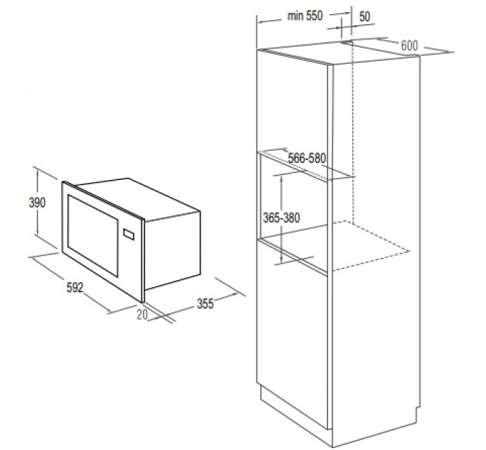 Вбудована свч Gorenje BM235G1SYW