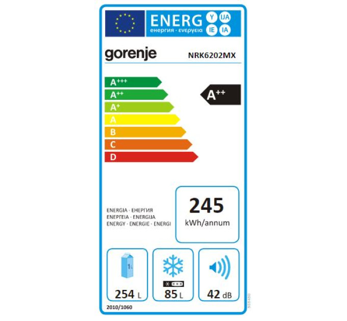 Холодильник Gorenje NRK 6202 MX