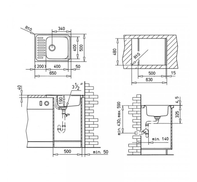 Кухонная мойка Teka  CLASSIC 1B МИКРОТЕКСТУРА 40109611