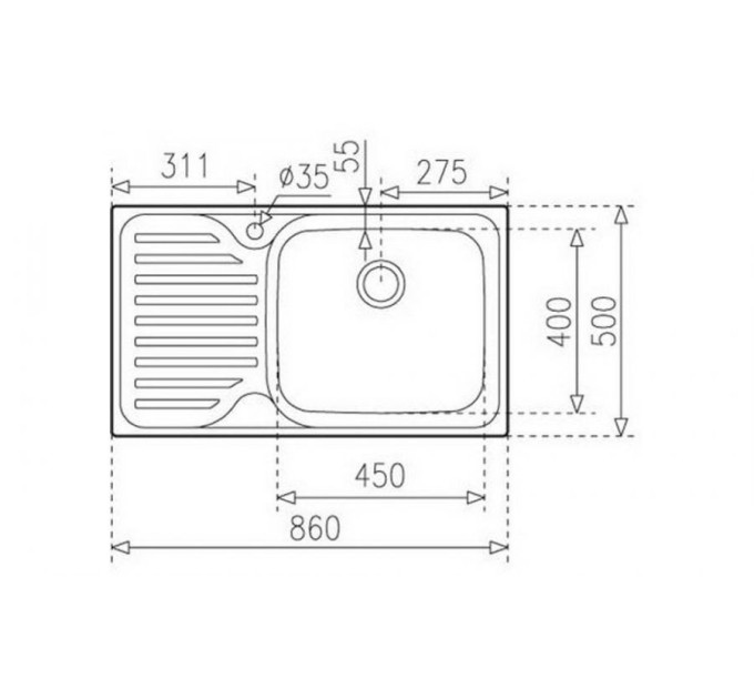 Кухонна мийка Teka CLASSIC MAX 1B 1D LHD ПОЛІРОВАНА 11119201