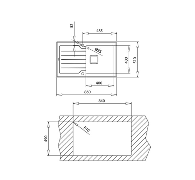 Кухонна мийка Teka Diamond 1B 1D 86 BL ПОЛІРОВАНА 115100011