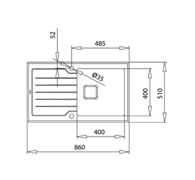 Кухонна мийка Teka Diamond 1B 1D 86 WH ПОЛІРОВАНА 115100012