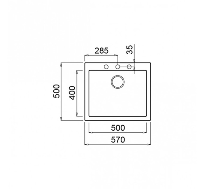 Кухонная мойка Teka  FORSQUARE 50.40 TG КРЕМ 115230008