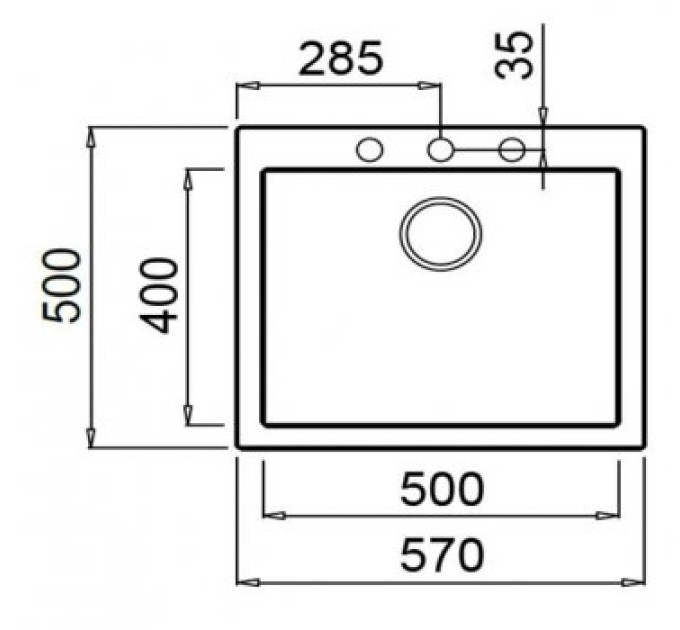 Кухонная мойка Teka  FORSQUARE 50.40 TG СЕРЫЙ 115230006