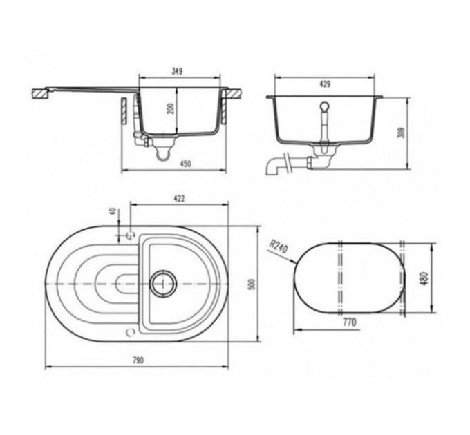 Кухонная мойка Teka  PERLA 45 B-TG ПЕСОЧНЫЙ 40144585