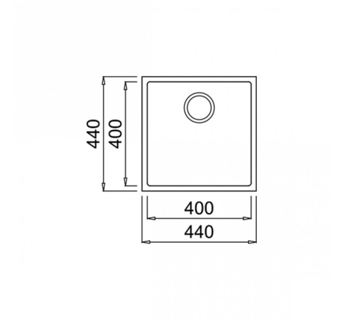 Кухонная мойка Teka  SQUARE 40.40 TG КРЕМ 115230028