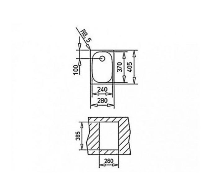 Кухонная мойка Teka UNIVERSAL E 1B ПОЛИРОВАННАЯ 10132001