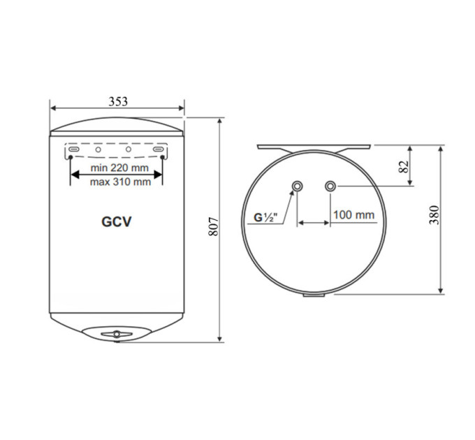 Бойлер Tesy Anticalc Slim GCV503516DB14TBRC