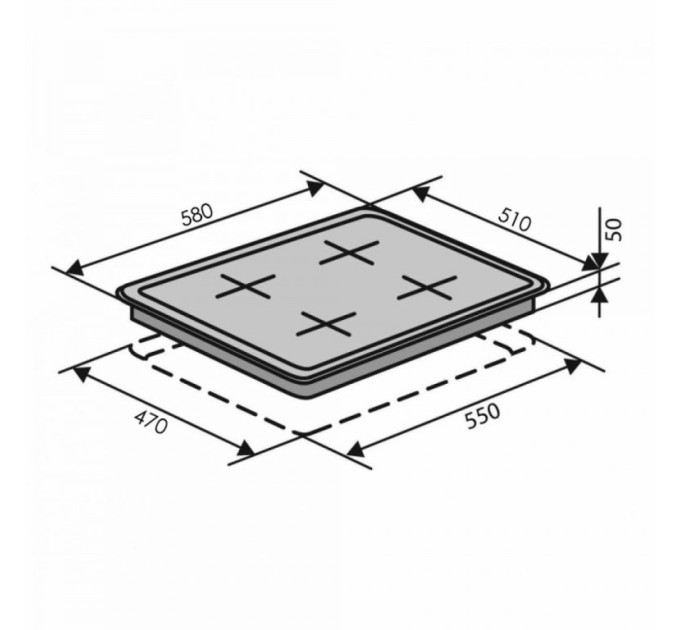 Варочная поверхность  Ventolux HSF640-D2 CS (X)