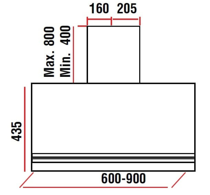 Вытяжка Grifon GR SL SMS 60 BL