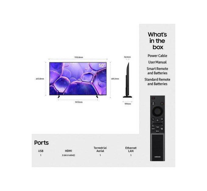 Телевизор Samsung UE50U8000H