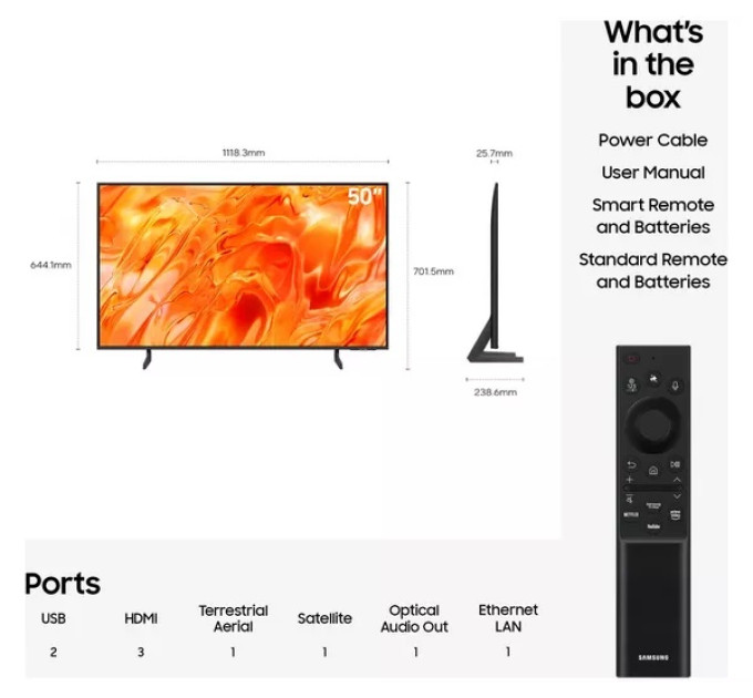 Телевизор Samsung QE50QN70H