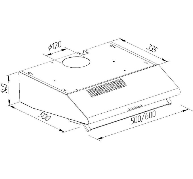 Витяжка Pyramida MH 60 WH