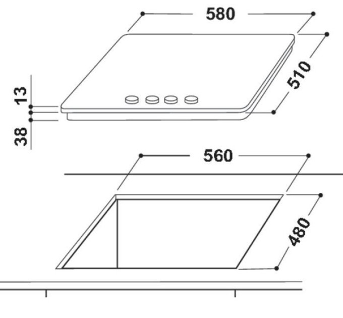 Варочная поверхность Indesit THP641 W/IX/I EE