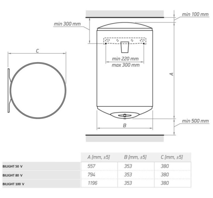 Бойлер Tesy Bilight 80 V